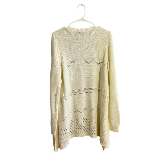 Torrid Ivory Open Knit Cardigan Sweater Women’s Size 1 XL - Picture 2 of 7